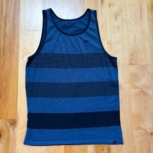 Quiksilver Blue and Black Sleeveless Tank Top
